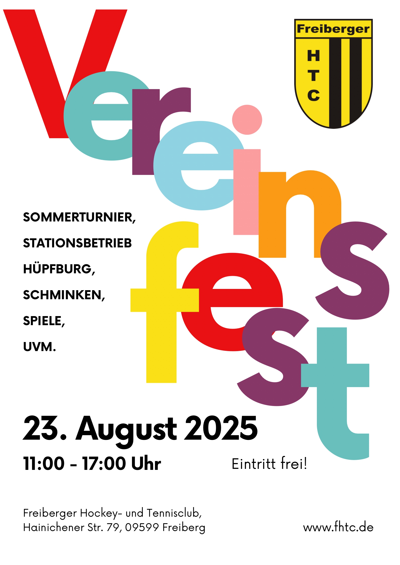 Einladung FHTC-Vereinsfest 2025